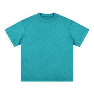 เสื้อยืดคอกลมผู้ชาย ผ้าฝ้ายถัก ทรงวินเทจ สีซีดจาง ล้างสีแบบแอซิด ทรงปกติ สกรีนโลโก้ตามสั่ง เป็นมิตรกับสิ่งแวดล้อม - Product Image 4