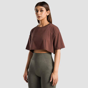 Top Corto de Verano para Mujer, a Cuadros, con Nervaduras, Suave, Informal, Ligero, Deportivo, 100% Algodón, Ecológico - Product Image 5