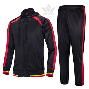 Men's Blue <b>White</b> Solid Hooded Tracksuit Set Full Zip Hoodie <b>Jogger</b> Pants Side Pockets Breathable 100% Cotton Quick Dry Winter - Product Image 4