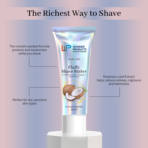 Hot Selling OEM/ODM Fluffy Shave Butter Coconut Sparkle Made with high quality and natural ingredients Private Label - Product Image 2