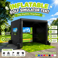 Structure gonflable personnalisée pour simulateur de golf, tente de golf gonflable d'extérieur résistante aux intempéries à vendre