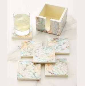 Posavasos de Resina Hecho a Mano de Alta Calidad con Efecto de Olas Oceánicas para Uso en el Hogar y la Oficina a Bajo Precio - Product Image 5