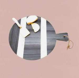 Tabla de cortar rectangular de mármol blanco, utensilios de cocina, para el hogar, para cortar verduras, frutas, pizza, carne, queso. - Product Image 5