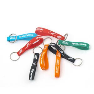 Indian Exporter Silicone Wristband Keychains Rubber <b>Key</b> <b>Ring</b> for Promotions and Branding Available for Bulk Quantity - Product Image 4