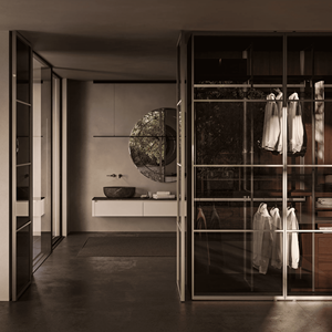 Armoire encastrée sur mesure JY Project, tiroirs en bois, rangement de luxe, meubles de chambre à coucher, usine au Vietnam - Product Image 1