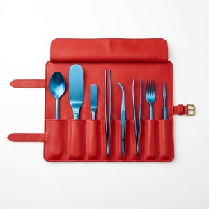 Ensemble de 10 ustensiles de chef professionnels en acier inoxydable pour la présentation, pinces, spatules, cuillères, fourchettes robustes, lavage à la main uniquement, couverts - Product Image 4