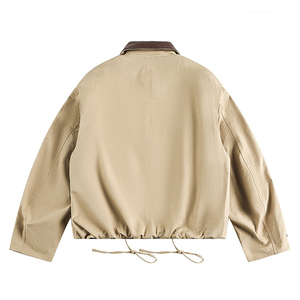 <b>Mens</b> Oversized Bomber <b>Jacket</b> Relaxed Fit Casual Urban Outerwear <b>Lightweight</b> Fashion Streetwear Daily Coat Trendy Modern Style - Product Image 4