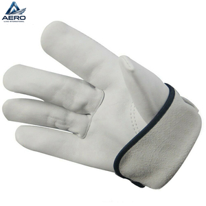 Guantes de Trabajo de Cuero de Primera Calidad, Diseño Clásico, Protección Multiusos para las Manos, Piel de Vacuno Lisa Blanca, Producto Popular de Nueva Llegada del Mejor Proveedor - Product Image 4