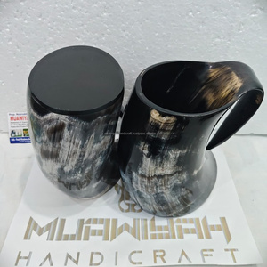Jarra de cuerno vikinga artesanal de alta calidad, extra grande, de cuerno natural de búfalo, para cerveza, arte y coleccionismo, al mejor precio. - Product Image 2