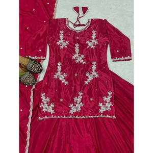 Designer Party Wear Top Lehenga Set de mujer con Dupatta de lujo - Product Image 1