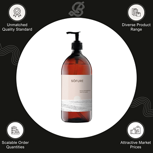 Shampoo per toelettatura animali all'ingrosso del produttore: Shampoo Sofure con ingredienti naturali da 1000ml per cani a pelo bianco dalla Spagna - Product Image 2