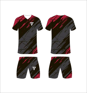 ชุดเสื้อฟุตบอลลายเรขาคณิตแบบซับลิเมชั่นสั่งทำพิเศษ คอวี แขนสั้น ผ้าโพลีเอสเตอร์ซับเหงื่อ ระบายอากาศได้ดี สำหรับผู้ใหญ่ทุกเพศ ทุกฤดูกาล - Product Image 3