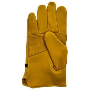 SAFETY <b>Driver</b> Cow Leather Gloves Waterproof Safe Working and Warm Driving Gloves with Magic Buckle - Product Image 3