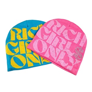 หมวกบีนนี่แฟชั่นฤดูหนาวคุณภาพสูง ดีไซน์ใหม่ล่าสุด ประดับเพชร สำหรับทุกเพศทุกวัย  ถักจากอะคริลิก  ให้ความอบอุ่นและมีสไตล์ - Product Image 1