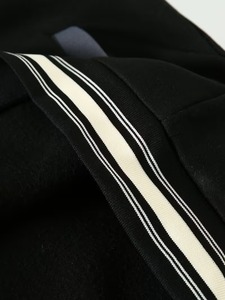 Blouson universitaire homme 100% coton de haute qualité, noir avec manches grises, décontracté, écologique, respirant, style urbain, vêtement d'extérieur d'été, OEM - Product Image 5
