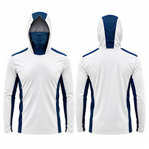 Camisa de Pesca Transpirable de Manga Larga con Capucha y Máscara Facial, Protección UV UPF 50, Secado Rápido, Ropa Deportiva para Exteriores para Hombres y Mujeres - Product Image 1