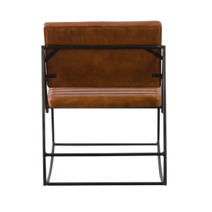 Fauteuil Porto vintage en cuir marron - Product Image 4