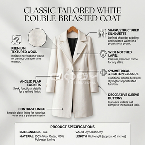 Cosh International Greek Apparel Customized <b>Women</b> Sorority White Blazer <b>Coat</b> Delta Sigma Sisterhood Elegant <b>Coat</b> - Product Image 5