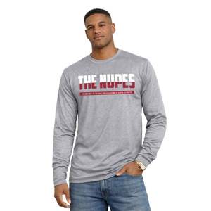 Maglia a maniche lunghe DriFit Kappa Alpha Psi The Nupes, grigio melange, abbigliamento per fraternità greca con vestibilità atletica e comfort traspirante - Product Image 1