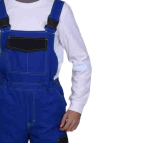 Overol de Trabajo Azul para Hombre, de Algodón, Resistente a la Abrasión, con Tirantes Ajustables, Uniforme - Product Image 3