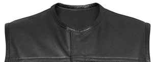 Chaleco de Cuero para Hombre para Motociclismo al Aire Libre, Chaleco de Motociclista de Alta Visibilidad, Prendas de Vestir Exteriores de Cuero Suave, Precio de Exportación - Product Image 3