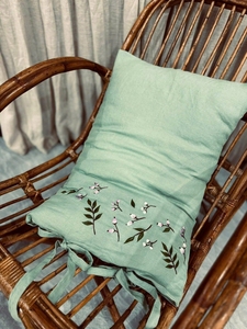 Linen Pillow Cover with Zipper Closure Meticulous Stitching Modern Luxury Design Eco-Friendly 45x45cm for Living Room Decor - Product Image 6