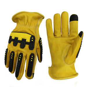 ถุงมือป้องกันการบาดคุณภาพสูง หนังแท้ TPR ป้องกันแรงกระแทก ขายส่ง OEM ถุงมือป้องกันการบาดที่ดีที่สุด - Product Image 1