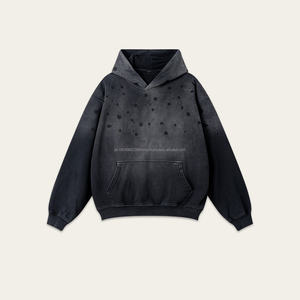 Trendy Gradient Color <b>Sweatshirt</b> for Men Thick 100% Cotton <b>Velour</b> Hoodies Autumn Winter Must-Have Lined Design DDP Shipping - Product Image 5