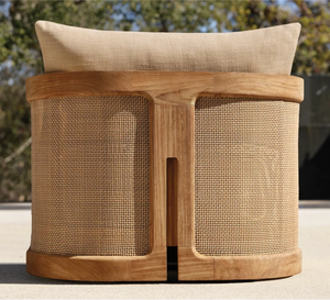 Silla de Exterior Moderna y Lujosa de Madera de Teca Sólida, Ecológica, con Acabado en Color Natural, para Apartamentos y Hoteles - Product Image 5