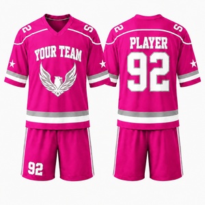 Custom Lacrosse Sports Apparel Lightweight Breathable Sublimated Team Name Jersey and <b>Shorts</b> for Unisex Adults - Product Image 1