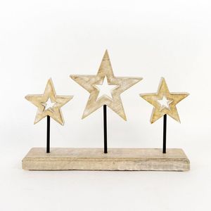Elegant Wooden Star Centerpiece For <b>Table</b> <b>Display</b> Perfect For Weddings Christmas And Seasonal Decorations - Product Image 1