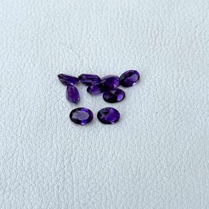AAA Grade 6x8mm naturel violet améthyste à facettes coupe ovale en gros pierres précieuses en vrac pour la fabrication de colliers calibré usine meilleur - Product Image 3