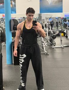 Pantalones Deportivos Holgados con Estampado Gráfico para Hombre, Pantalones de Gimnasio Elásticos, Joggers Deportivos Casuales con Bolsillos para Entrenamiento - Product Image 2