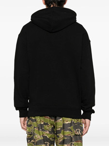 Sudadera con Capucha Negra de Felpa con Pedrería de Conejo, 100% Algodón Ecológico, Ajuste Holgado para Invierno - Product Image 3