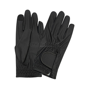 Private Label Youth Equestrian <b>Gloves</b> Custom Logo Durable Leather Touchscreen Compatible Full Finger Non Slip Riding <b>Gloves</b> Kids - Product Image 1