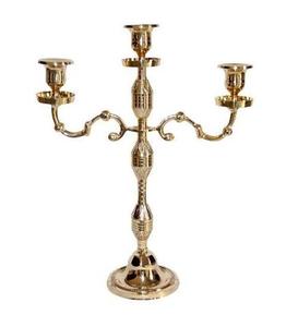 <b>Silver</b> Finish Premium Style Handmade Eco-Friendly Candelabra High Quality Metal Table Decor for Luxury Home Christmas Formal - Product Image 3