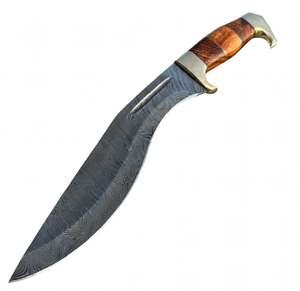 Handcrafted Patterned Steel Ornate Utility <b>Craft</b> <b>Tool</b> Segmented Wood Handle Executive Display Piece - Product Image 3
