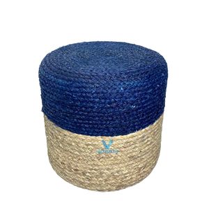 Puf de hierba marina de gran venta, asiento otomano tejido naturalmente para decoración del hogar estilo bohemio, fabricante mayorista - Product Image 3