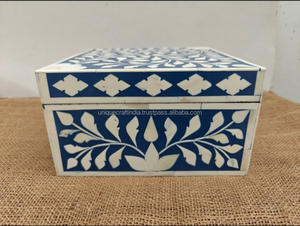 Cajas de regalo versátiles con incrustaciones de hueso y rellenas de resina en varios tamaños Recuerdos elegantes para joyas y artículos preciosos - Product Image 5