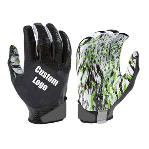 Custom Logo <b>Full</b> Finger Outdoor Sports Gloves Black White Green Camouflage Non <b>Slip</b> Pull on PU Material Unisex All Seasons - Product Image 1