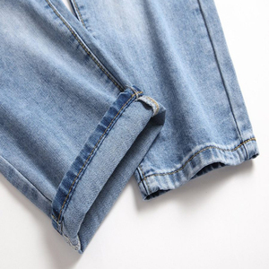 Jean pour homme coupe droite bleu ciel, nouvelle collection, design original, denim très stylé - Product Image 5