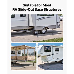 2 Soportes Deslizantes para RV de Acero con Recubrimiento en Polvo, Gatos Niveladores para Camper, Accesorios Exteriores para RV de Viaje - Product Image 6