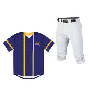 Uniforme de Béisbol Personalizado Nuevo a Precio Razonable Uniforme de Béisbol Unisex de la Mejor Calidad Uniforme de Béisbol de Poliéster al por Mayor - Product Image 1