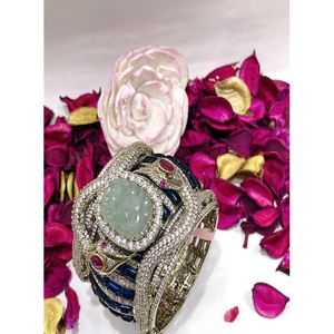 Gorgeous Premium Quality Gold Plated Zircon Vintage <b>Charm</b> Bracelet Trendy Designer for Women Wedding Party Wear Collection - Product Image 1