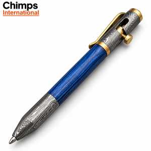 Handcrafted Damascus Steel Heavy-Duty 3-Year Warranty <b>Pen</b> <b>Gift</b> Box Luxury Bolt Action Ballpoint Signature Executive - Product Image 2