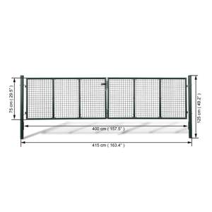 163.4 per cancello da giardino in rete \ "x49.2 \" / 157.5 \ "x29.5 \" prodotti per tralicci e cancelli - Product Image 5