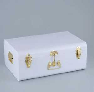 กล่องเก็บของโลหะชุบสังกะสีทรงสี่เหลี่ยม สำหรับใส่เสื้อผ้าและเครื่องประดับ กล่องเก็บของน้ำหนักเบา แข็งแรง สำหรับใช้ในบ้าน พร้อมกุญแจล็อค - Product Image 4