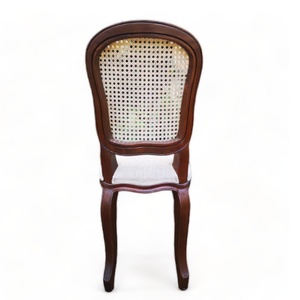 Chaise de salle à manger de style vintage classique avec structure en teck et matériaux durables pour l'ameublement de jardins et de restaurants - Product Image 3