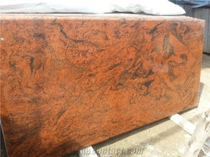 Red Granite Polished Slabs Strong Natural <b>Stone</b> for Kitchen Platform Flooring Wall Cladding Bathroom Interior Exterior - Product Image 4