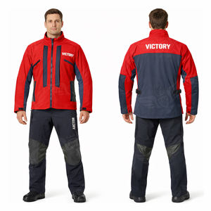 Combinaison de moto imperméable personnalisée pour homme, veste et pantalon de moto, ensemble pour la conduite en tout-terrain, équipement de protection pour motards - Product Image 3